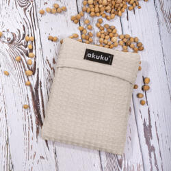 AKUKU Cseresznyemag melegítőpárna 13×16 cm - Bézs (A0633)
