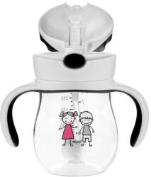 AKUKU Tanulópohár súlyozott szívószállal - Szürke (A0034)