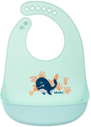 AKUKU A0505 - Szilikon előke zsebbel - Bálna (A0505)