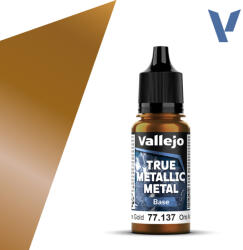 Acrylicos Vallejo VALLEJO TRUE METALLIC 77.137 Aranymetál akril airbrush festék 18 ml () (577137)