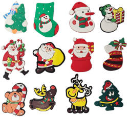  Karácsonyi hűtőmágnes, kb. 5x5cm, többféle változat (KGG-024866)