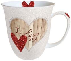 Ambiente Porcelán bögre 400ml I Love You