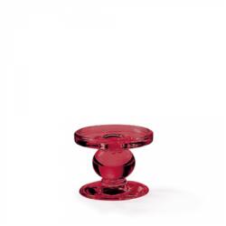 Ambiente Üveg gyertyatartó 9cm, piros