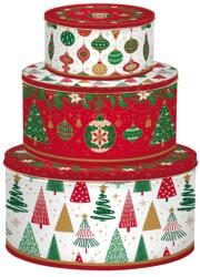 Easy Life Design Karácsonyi fémdoboz 3 db-os szett Jingle Bells