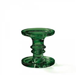 Ambiente Üveg gyertyatartó 11cm, sötét zöld