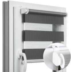 Praskdesign Roló ablakra, éjjel-nappal, 50%-70% elsötétítés, 100% poliészter, 52×220 (ROLETY ZEBRA NA WYMIAR)