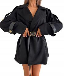 Mia Maison Női blézer kabát Mia Maison velúr+ökobőr fekete