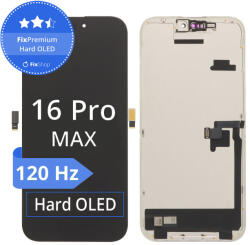 Apple Ecran Hard OLED 120Hz pentru iPhone 16 Pro Max, Sticlă tactilă cu ramă, FixPremium