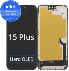 Apple Ecran Hard OLED pentru iPhone 15 Plus, Sticlă tactilă cu ramă, FixPremium