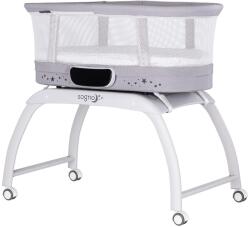 Chipolino Patut cu leganare si cantar integrat Chipolino Sogno 2 in 1 grey (KOSSG02501GR) - esell