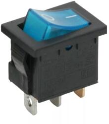  Interupator basculant 1 circuit 3 pini 6.5A 250V OFF-ON albastru 09019KE (09019KE) - esell