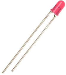  LED 3mm rosu 1.9V-2.1V 20mA 620-625 MCD 300-400 (LED-3mm-rosu-1.9V-2.1V)