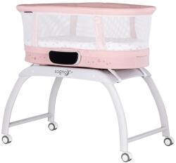 Chipolino Patut cu leganare si cantar integrat Chipolino Sogno 2 in 1 pink (KOSSG02504PI) - esell