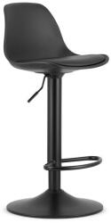 ARTOOL Scaun de bucatarie/bar, Artool, Hoga, rotativ, PP negru, picior metal negru, 38x40x81-102 cm (3773_1)