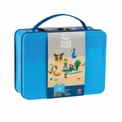 Plus-Plus Set constructie Plus-Plus, 600 piese, portabil, in cutie metalica, culori standard (PP7002) - esell