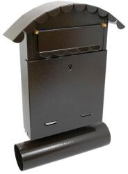 Damech Cutie postala, cu loc pentru ziar, maro, format B6, 24.5x7x36.5 cm, Damech (SZ03TM)