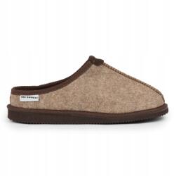 IRE SHOES IRESHOES Férfi filc papucs, ortopéd talpbetéthez, Size 46, barna (kapcie męskie filc brązowy)
