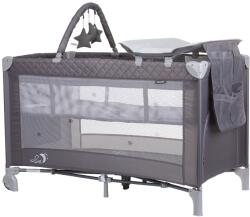 Chipolino Patut pliabil cu saltea de infasat Chipolino Luna ash grey (KOSILU242AS) - esell