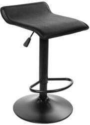 ARTOOL Scaun de bucatarie/bar, Artool, Fort, rotativ, piele ecologica neagra, picior metal negru, 38x39x84 cm (3450_1)