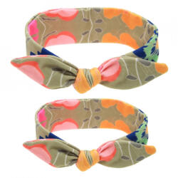 drool Set bentite mama-fetita Drool (Model: Kaki cu flori) (drl1126)