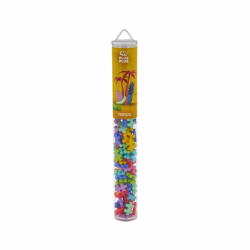 Plus-Plus Set constructie Plus-Plus, tub 100 piese, Tropical Mix, culori tropicale (PP4264) - esell