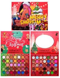  Set de Machiaj Kevin&Coco, 70 de Culori, Paleta de Farduri, Model Merry Christmas, Oglinda Ovala, 22.3x17.2x1.9 cm, Multicolor (131791)