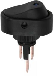  Interupator basculant 1 circuit 12V 20A OFF-ON LED albastru 2 pini (09047KE) - esell