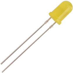 OptoSupply LED 5mm galben 130mcd 15mA 12V OPTOSUPPLY OSY5LU5B64A-12V (OSY5LU5B64A-12V)