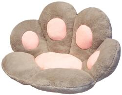  Perna Decorativa, Flippy, Model Laba de Pisica, din Plus, pentru Scaun/Canapea/Podea, 80 x 70 cm, Gri (133450)