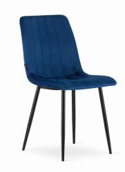 ARTOOL Scaun bucatarie/living, Artool, Lava, catifea bleumarin, picioare metal negru, 43x51x90 cm (3464_1)