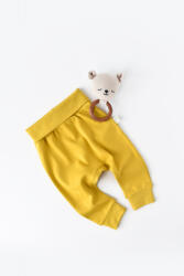 BabyCosy Pantaloni Bebe Unisex din bumbac organic Galben deschis BabyCosy (Marime: 6-9 luni) (BC-CSY5623-12)
