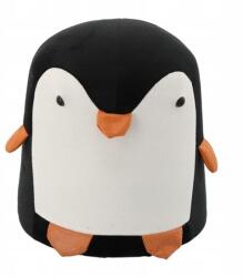 Chomik Taburet pentru copii, model pinguin, textil, lemn, negru si alb, max 50 kg, 28x34 cm, Chomik (PHO8823) - esell