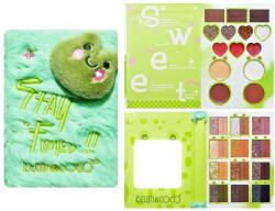  Set de Machiaj Kevin&Coco, 38 culori, Fard Ochi, Iluminatoare si Contouring, Husa Pufoasa, Model Broscuta, 17.3x12.5x5 cm, Multicolor (131785)