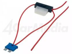 4CarMedia Splitter auto ATO 8A siguranta 0.75mm2 culoare rosu 4CarMedia (ROZ.01) - esell