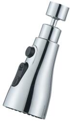  Extensie Robinet Bucatarie, Flippy, Universal, 3 Moduri de Curgere Apa, Otel Inoxidabil, Rotire 360 de Grade, Cap Pivotant, Adaptor Baterie Bucatarie, 9.7x5.1 cm, Gri (126350)