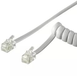 Goobay Cablu telefonic receptor spiralat RJ10 4m 4 pini 4 contacte Goobay (68601) - esell