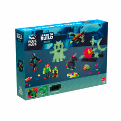 Plus-Plus Set constructie Plus-Plus, 500 piese, Invata sa construiesti, culori stralucitoare (PP3928) - esell