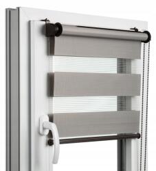 Praskdesign Roló ablakra, éjjel-nappal, feszítő, 53×150cm, 100% poliészter (Roleta ZEBRA w pasy)