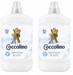 Coccolino Sensitive Folyadék Fresh & Soft textíliák öblítéséhez 2x1, 7L (5905965703025)