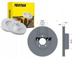 Textar féktárcsa, 344mm, belső szellőzésű, Land Rover Range Rover 02-