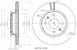 Maxgear 19-3191 féktárcsa, 256mm átmérő, belső szellőzésű