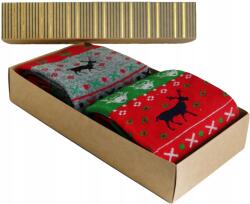  Karácsonyi zokni szett, Size 39-42, pamut, karácsonyi ajándék