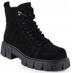 S. Barski D&a S. Barski Premium Collection JC52-884 37 fekete velúr bakancs (JC52-884 BLACK)