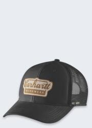 Carhartt fekete hálós baseball sapka Twill Mesh Back Script Patch Cap (106738)
