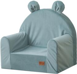 Baby-Raj Gyerekülés-fotel-puff Háttámlával Zsályás maci tengeri (Baby-Raj Fotel)