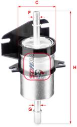 SOFIMA filtru combustibil SOFIMA S 1740 B (S 1740 B) - automobilus