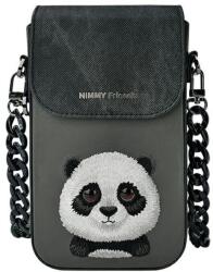 Nimmy Big Eyed Pet 2.0 Panda Telefontáska - Fekete