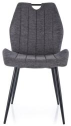 SIGNAL MEBLE Arco Brego étkező szék fekete láb/ sötét szürke 18