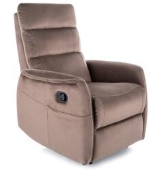 SIGNAL MEBLE Solon M Velvet dönthető masszázsfotel cappuccino (Bluvel 38)
