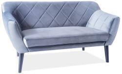 SIGNAL MEBLE Karo 2 Velvet kanapé bluvel 14 szürke/ wenge